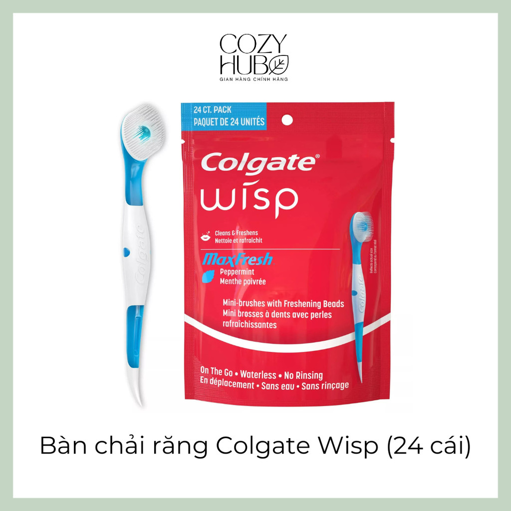 Bàn chải răng Colgate Wisp Max Fresh (24 cái)