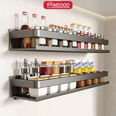 Kệ để gia vị MEIDOO bằng nhôm kim loại đa năng tiện lợi cho nhà bếp