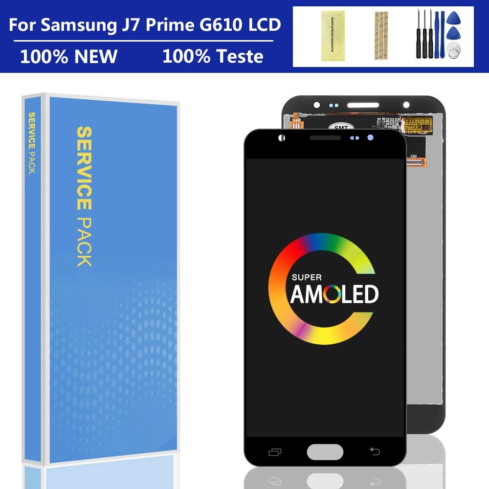 AAA Chất Lượng 5.5 "Màn Hình Cho SAMSUNG Galaxy J7 Prime Màn Hình Cảm Ứng LCD G610 G610F G610M Cho S