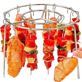 Giá nướng thịt nướng tại nhà – Giá đỡ xiên dọc bằng thép không gỉ để nướng bánh & lò nướng, Giá đỡ Kebab có thể tái sử dụng