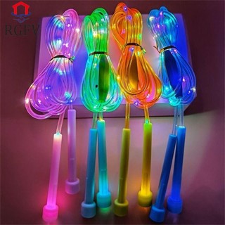 Dây nhảy LED RGFV, Dây nhảy phát sáng thể dục vui nhộn phát sáng, Huấn luyện thể thao Tăng cường tính linh hoạt Phối hợp đếm sáng lên Dây nhảy Người lớn Trẻ em