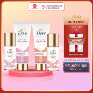 Lăn khử mùi Dove giảm thâm sáng da cao cấp - kem nách tinh chất serum ngăn mùi dove 3% Niacinamide