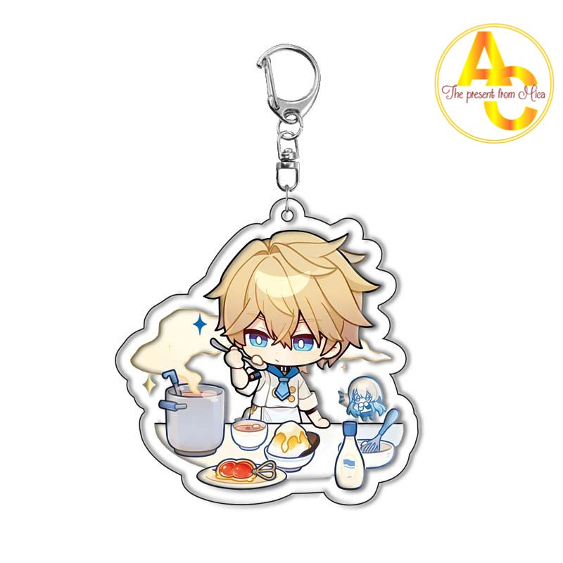 Móc Khoá, Mô Hình Standee Anime Star Rail Sampo Gepard Dan Heng Trang Trí Bàn Học, Làm Việc