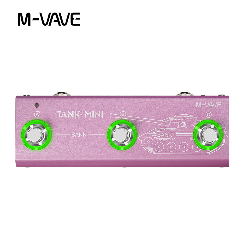 (Salfini) M-VAVE TANK MINI Electric Guitar / Bass Multi-Effects Pedal Hỗ trợ Tone Presets / Chỉnh sử