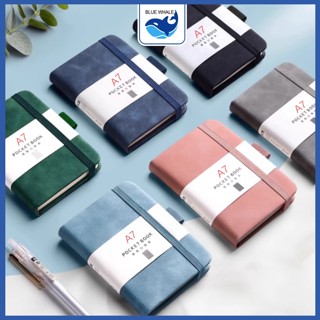 Sổ Tay Bìa Da Kẻ Ngang Mini A6 Cao Cấp, Chống Nước 96 Tờ - Ghi Chép, Làm Quà Tặng Nhật Kí