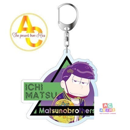 Móc khóa Osomatsu-san popdeco. series Deka Keychain SUKAJAN. Phụ kiện trang trí túi xách Balo