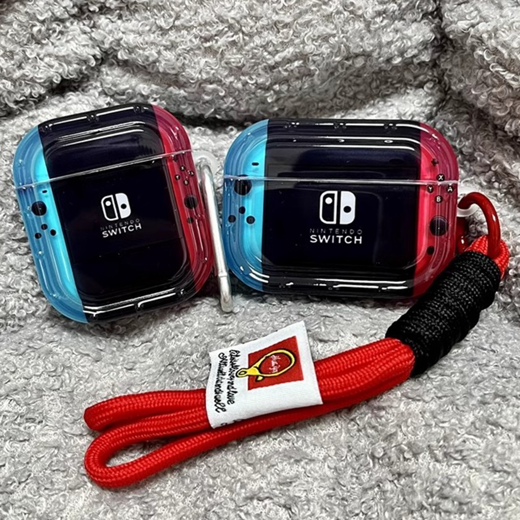 Vỏ Cho Airpods 4 Pro 3 2 1 Công Tắc Sáng Tạo Trò Chơi Thiết Kế Bảng Điều Khiển Màu Sắc Tương Phản TPU Mềm Vỏ Tai Nghe Chống Sốc Tai Nghe Không Dây Vỏ Bảo Vệ Tai Nghe Có Khóa Dây Đeo