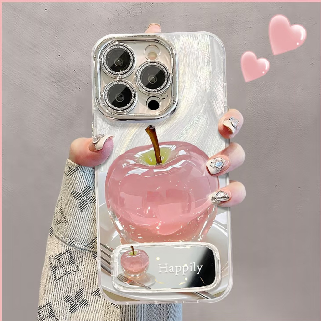 Ốp Chống Sốc Siêu Dễ Thương Trang Trí Sang Trọng Cho IPhone 11-16 Bình Thường Đến Pro max 14-16 Plus