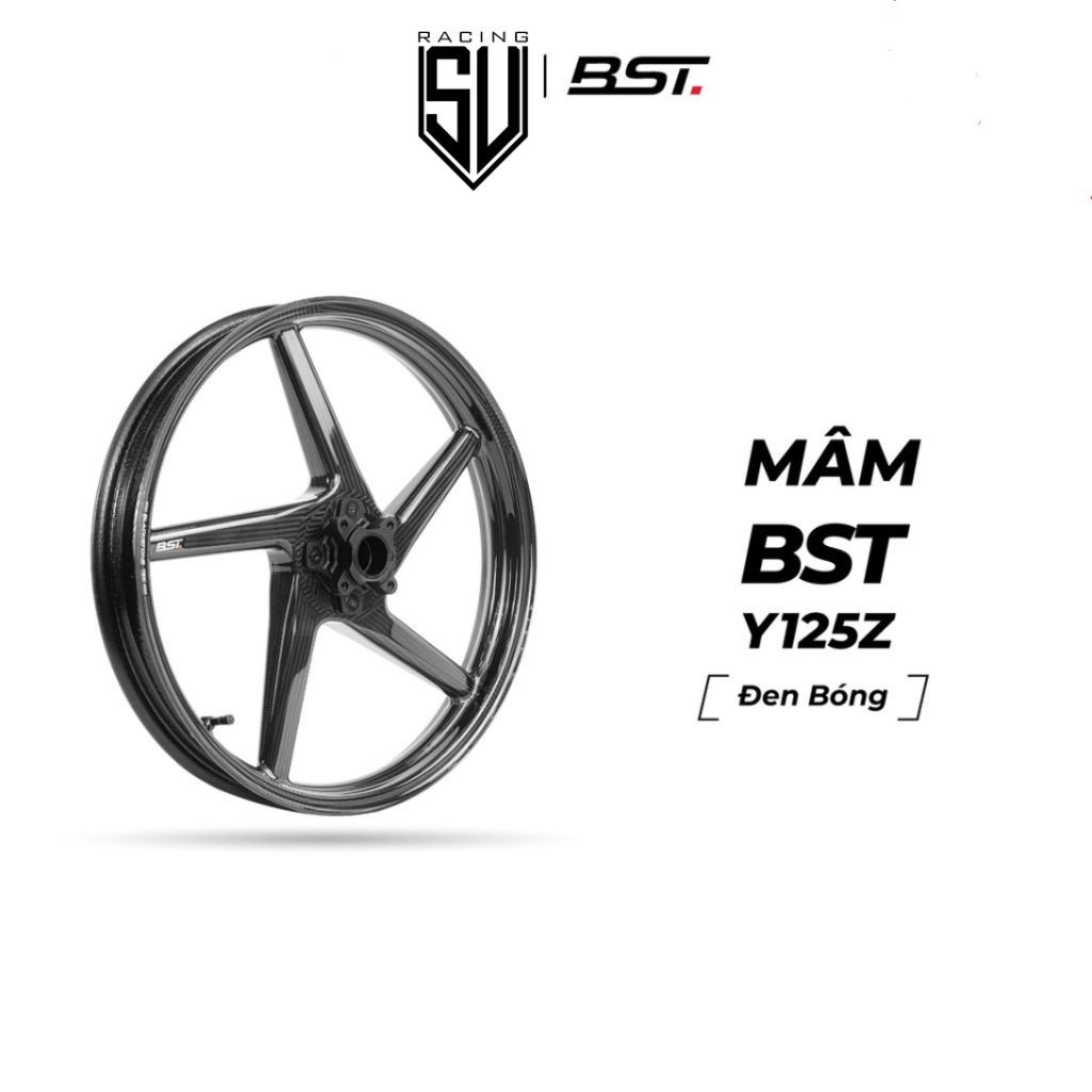 Mâm BST Diamond Tek Yamaha Ex 135/ YaZ - Đen Bóng
