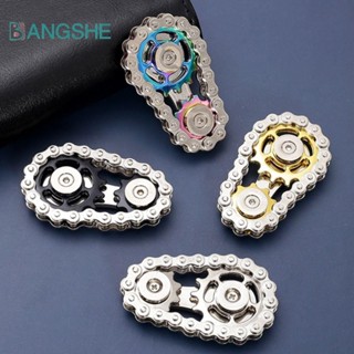 Bangshe Fidget Spinner, Chains Gear Spinning Top Hand Spinner Chain Gear, Con quay hồi chuyển sáng tạo Đầu ngón tay Bánh xích Bánh xe kim loại Con quay hồi chuyển Người lớn
