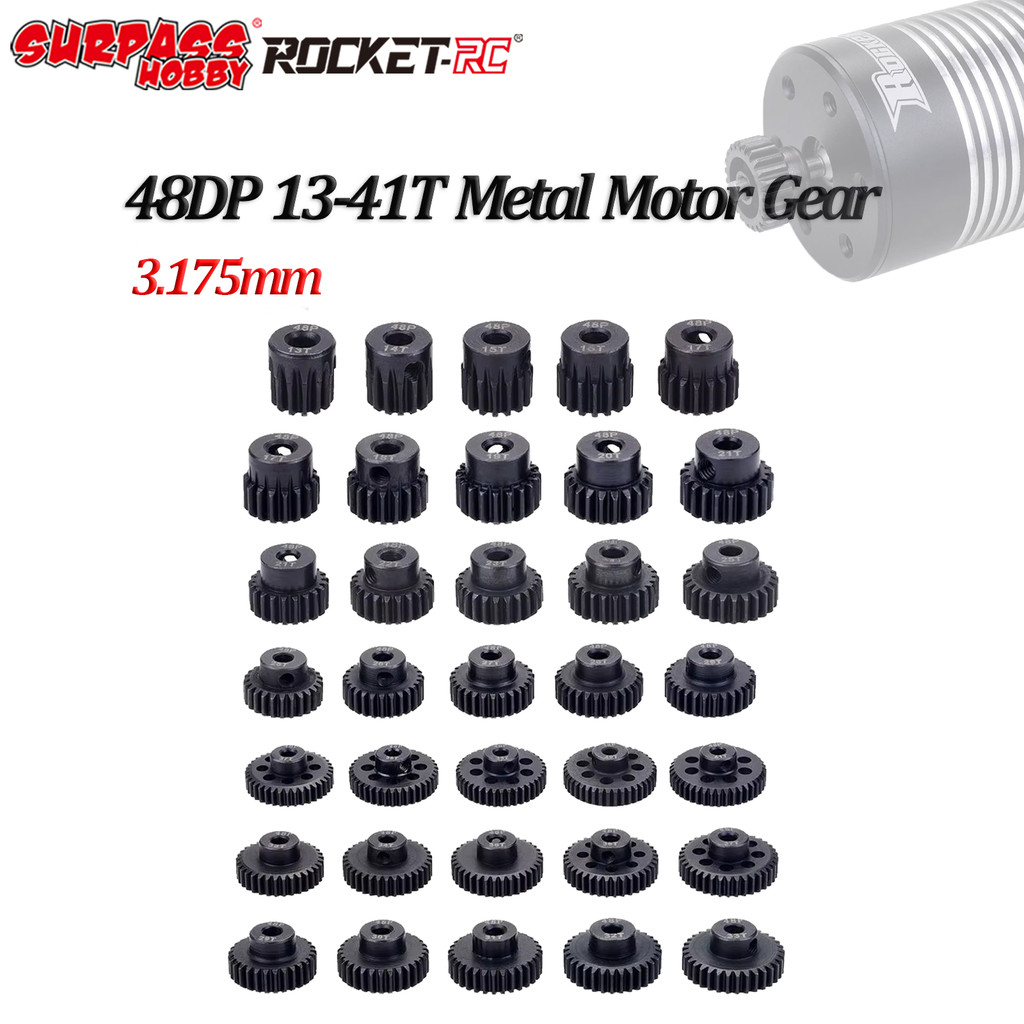 Vượt qua Sở Thích 48DP 3.175mm Gear 13T-17T 18T-21T 22T-25T 26T-29T 30T-33T 34T-37T 38T-41T Thép Độn