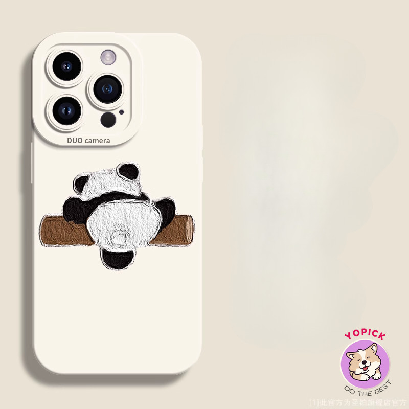 Adorable panda Phone case for IPhone17 16 15 11 12 13 14 Pro Max 7Plus 16 8 15 PlusS Max XR X  soft 