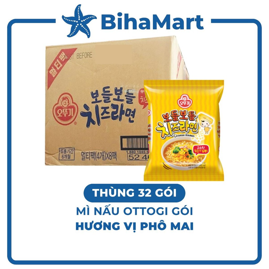 [THÙNG32GÓI-OTTOGI- Mì nấu Ottogi hương vị Phô mai, Mì Phô mai Ottogi, Mì Ottogi Phô mai, Mì nấu Oto