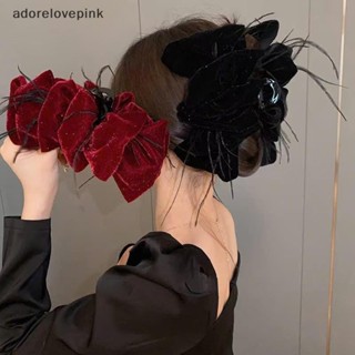 Akvn Tính Khí Thanh Lịch Nhung Bong Bóng Lông Nơ Tóc Cho Nữ Mũ Kẹp Tóc Trang Trí Giữa