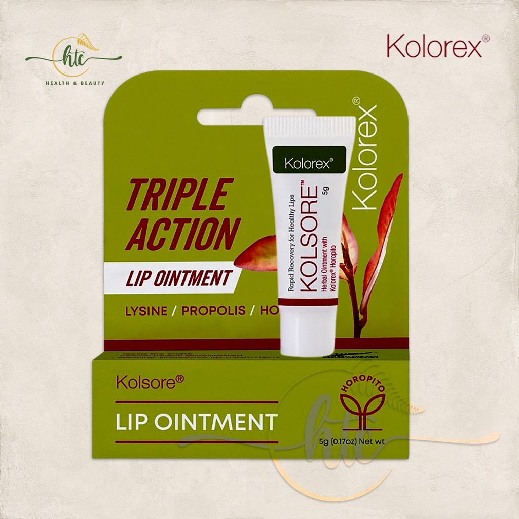 [Hỏa tốc] Kem giảm chàm môi, herpes môi Kolorex Kolsore Lip Care Ointment 5g (0.17 oz)