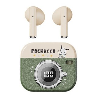  Tai nghe Bluetooth 5.4 không dây Sanrio Q86 có đèn LED Hello Kitty Pochacco PompompurinTWS Độ trễ thấp Chất lượng âm thanh HiFi Âm thanh nổi song phương In-ear Tai nghe Mini dễ thương 