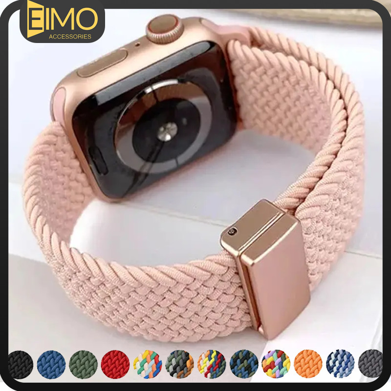 Dây Đeo Nylon Từ Khóa for IWatch Ultra 3 2 Apple Watch SE 3 2 Series 11 10 9 8 7 6 5 4 3 49mm 46 45 
