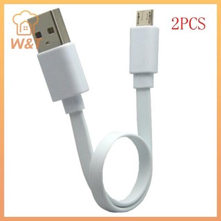 [W&T]Set 2 dây cáp sạc dữ liệu micro usb dài 20cm tiện dụng