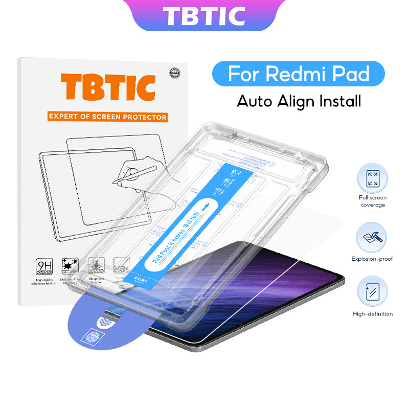 Kính Cường Lực TBTIC Cho Redmi Pad SE 11 10.61 8.7 Pro 12.1 inch Bảo Vệ Màn Hình Với Công Cụ Căn Chỉnh Độ Cứng 9H Không Bong Bóng Bảo Vệ Toàn Diện | BigBuy360 - bigbuy360.vn