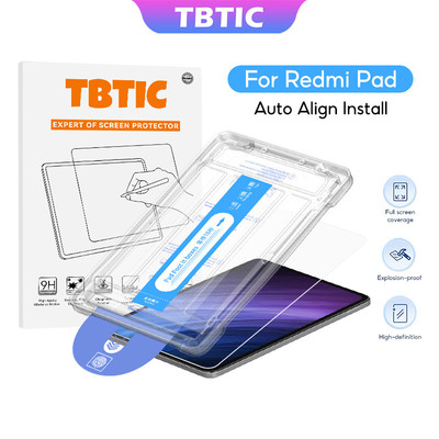 Kính Cường Lực TBTIC Cho Redmi Pad SE 11 10.61 8.7 Pro 12.1 inch Bảo Vệ Màn Hình Với Công Cụ Căn Chỉnh Độ Cứng 9H Không Bong Bóng Bảo Vệ Toàn Diện