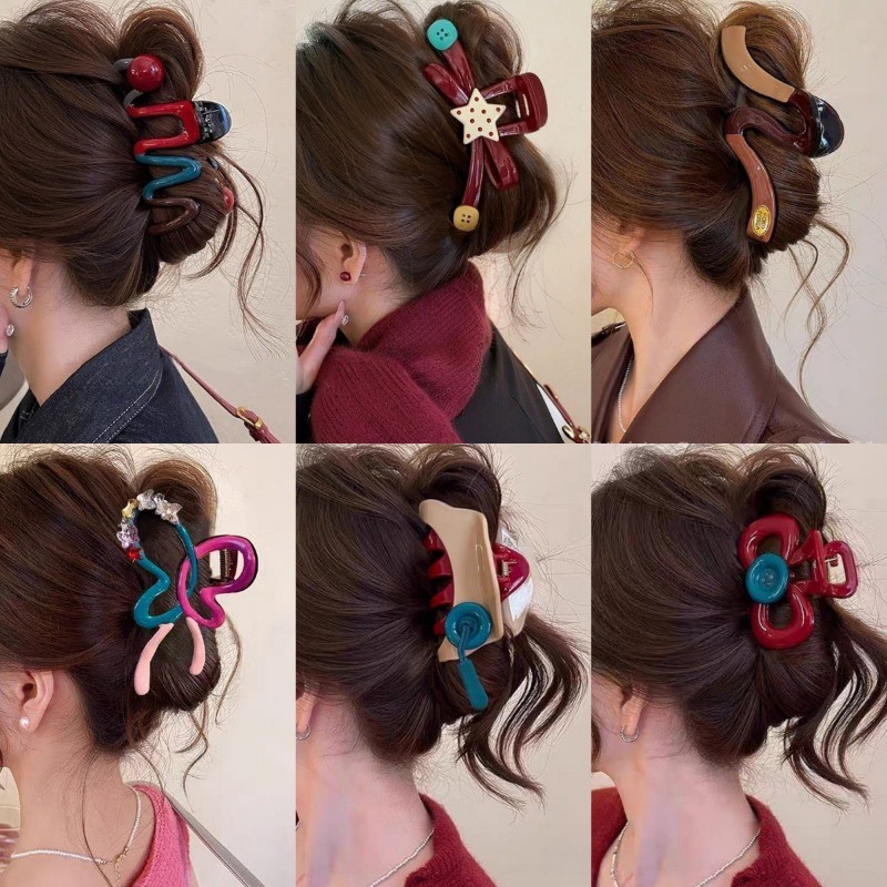 【Phụ Kiện Tóc】Kẹp Tóc To Thời Trang Hàn Quốc