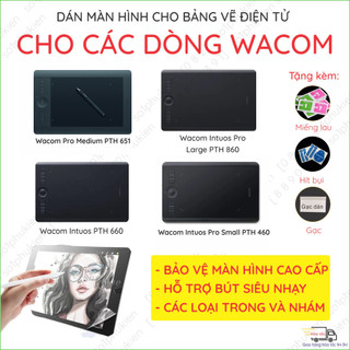  Dán màn bảng vẽ điện tử cho Wacom Intuos 3 5 S M L PTK Pro 870 670 2025 PTH 460 451 651 650 660 850 860 440 470 PTZ 630 