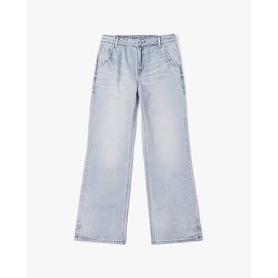 LEE - Quần jeans nữ ống rộng Indigo_LWB010307101291-A07940