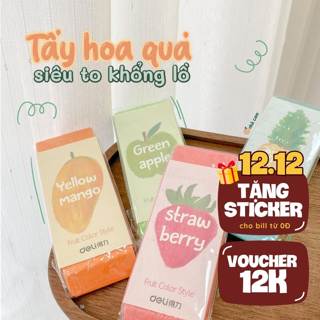 Tẩy Khổng Lồ Hoa Quả Deli 71050 Nhà Cam