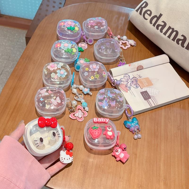 [Chất lượng tốt] Hộp đựng tai nghe trang trí DIY chuyển màu đầy màu sắc Dreamy Tương thích với vỏ Ba