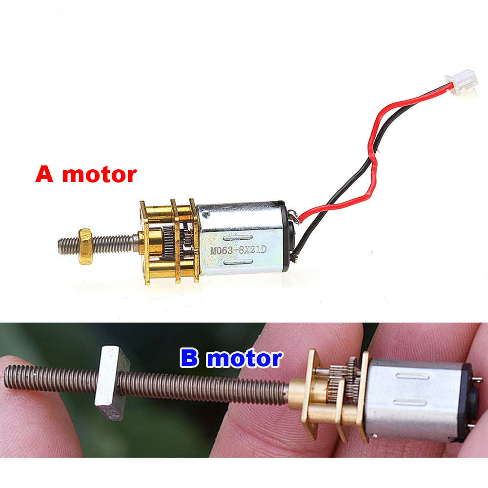 13MM 45MM Trục Dài N20 Gear Motor DC 1.5V 3V 3.7V 5V Với Phản Hồi Tuyến Tính Chính Xác Khóa Điện Tử 