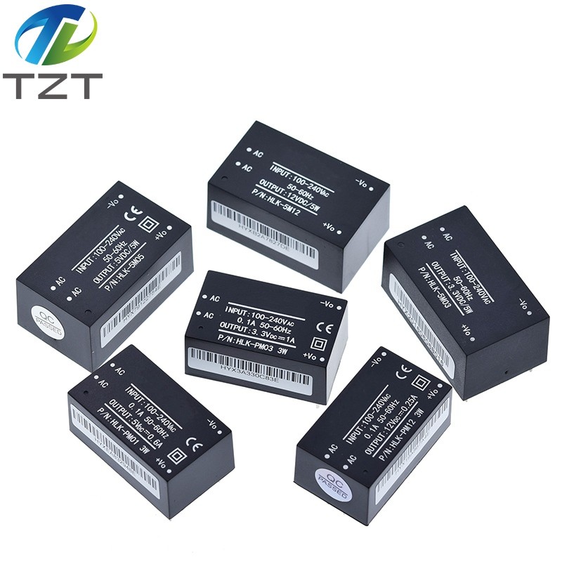 Mô-đun cấp nguồn mini HLK-PM01 HLK-PM03 HLK-PM12 AC-DC 220V đến 5V / 3.3V / 12V, mô-đun cấp nguồn cô
