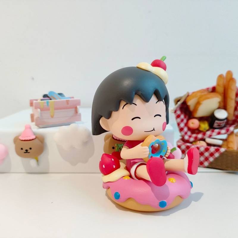 Cartoon Cherry Maruko Daily Daily Life Series Hand-Made Anime Peripheral Maruko Doll Blind Box Toy D