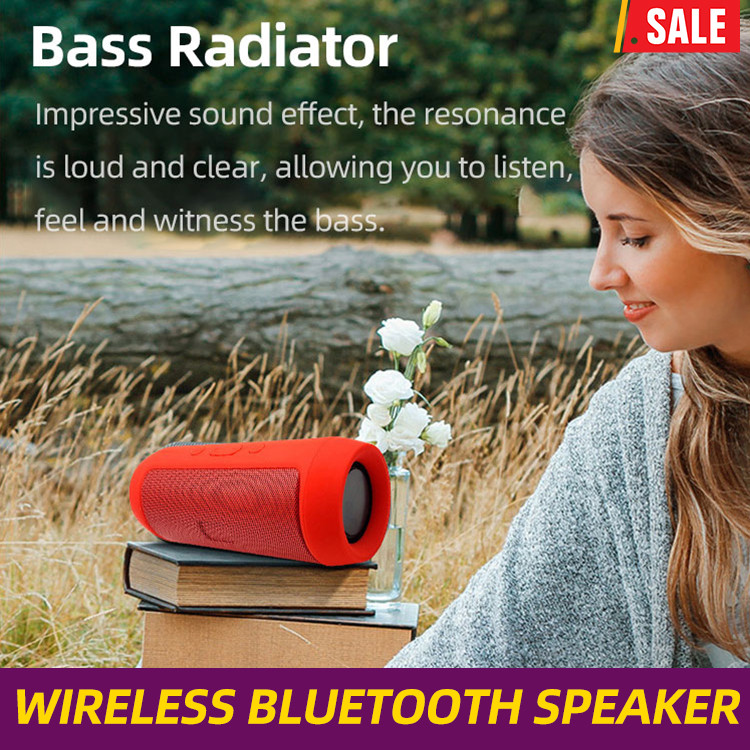 Bluetooth outdoor speaker with subwoofer and voice announcement