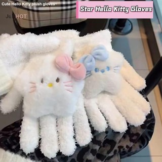  Julyhot Kawaii Star Hello Kitty Găng Tay Giữ Nhiệt Sang Trọng Anime Sanrio KT Cat Giữ Ấm Găng Tay Găng Tay Chống Gió Chống Lạnh Găng Tay Đi Xe Đạp Massivedeals 