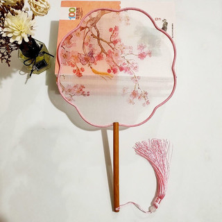 Quạt Cổ Nhóm Quạt Quạt Cung Điện Quạt Trong Suốt Quạt Lụa Trung Quốc Quạt Đôi Mặt Cung Điện Quạt
