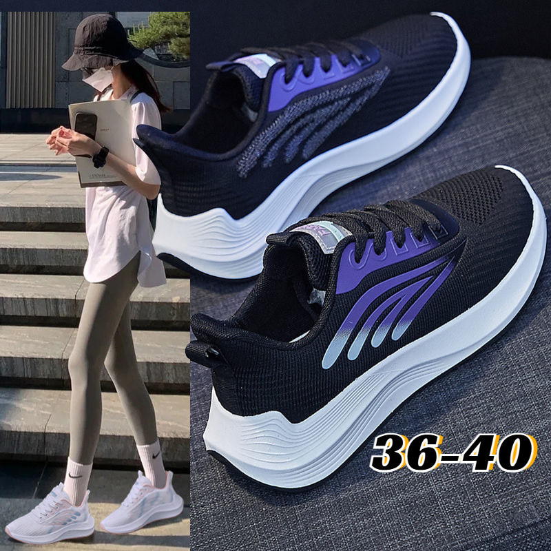 Fashion Women Sneakers Breathable Mesh Shoes Running Shoes Ultra-light Anti-slip Comfortable 36-40
