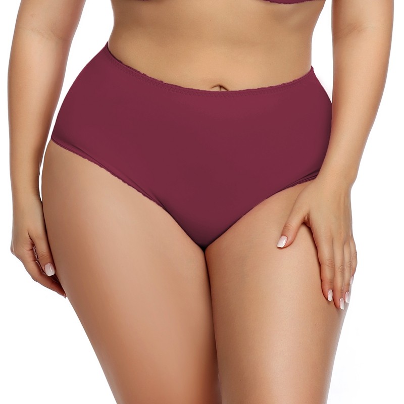 Softrhyme Quần lót nữ plus size liền mạch mỏng trơn thoải mái 0XL 1XL 2XL 3XL 4XL 5XL-2025