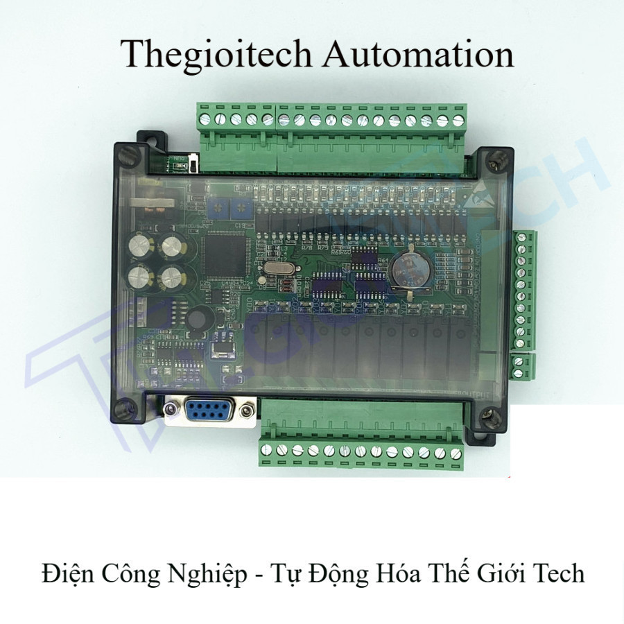 Bo mạch điều khiển công nghiệp PLC FX3U-24MR FX3U-24MT 14 đầu vào 10 đầu ra 6AD 2DA với giao tiếp 48