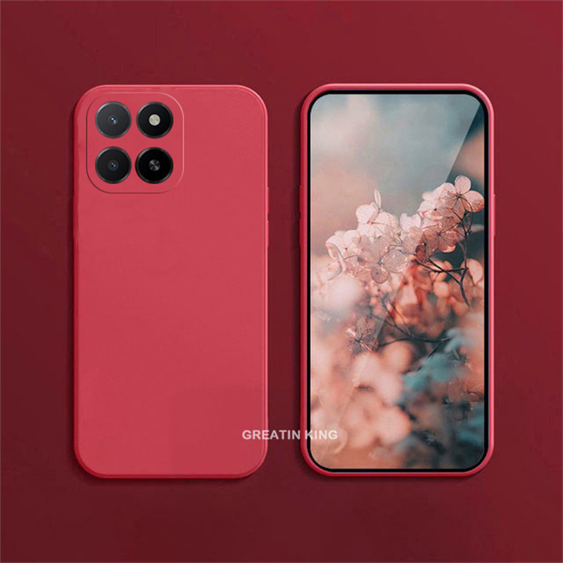 Dành Cho Honor X5b GFY-LX2 / X5b Plus GFY-LX2P Ốp Điện Thoại Màu Kẹo Mờ Mềm Silicon Lỏng Cạnh Thẳng 