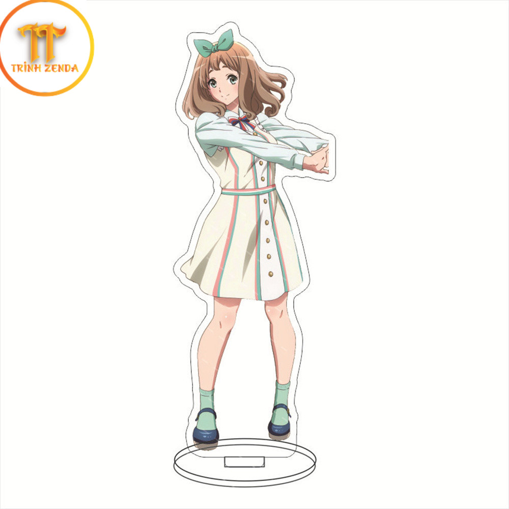 Móc Khoá, Mô Hình Standee Anime Hibike Euphonium Sapphire Kawashima Kumiko Oumae Trang Trí Bàn Học, 