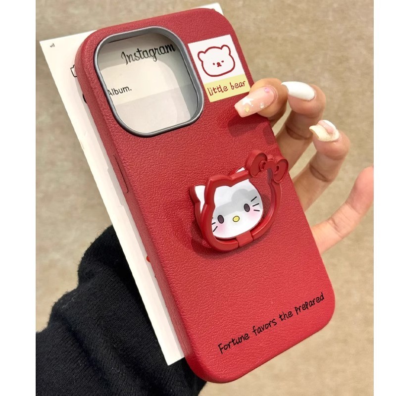 Ốp Điện Thoại Hello Kitty Năm Mới Cho Samsung Galaxy A17 A07 A56 A26 F56 M56 F16 M16 F06 M06 5G Gấu 