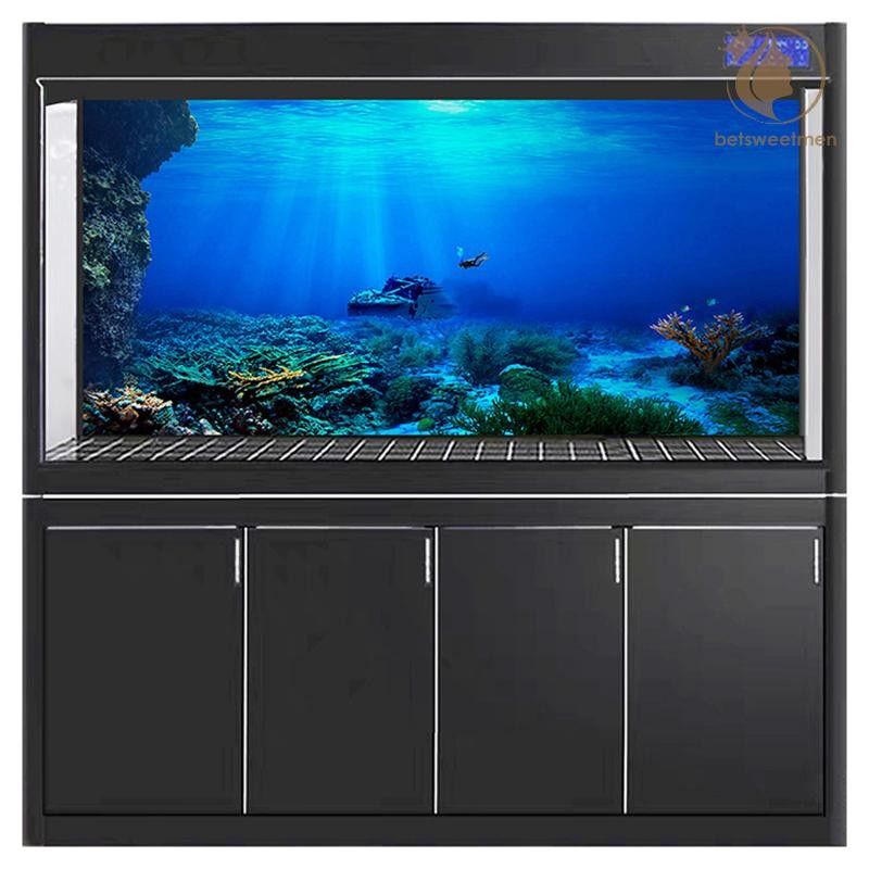 [PE] Nền Cá Trang Trí Cây Ngủ HD Nhãn Dán Cảnh Quan Bể Cá Đại Dương Thực Vật Biển Phông Nền Trang Tr