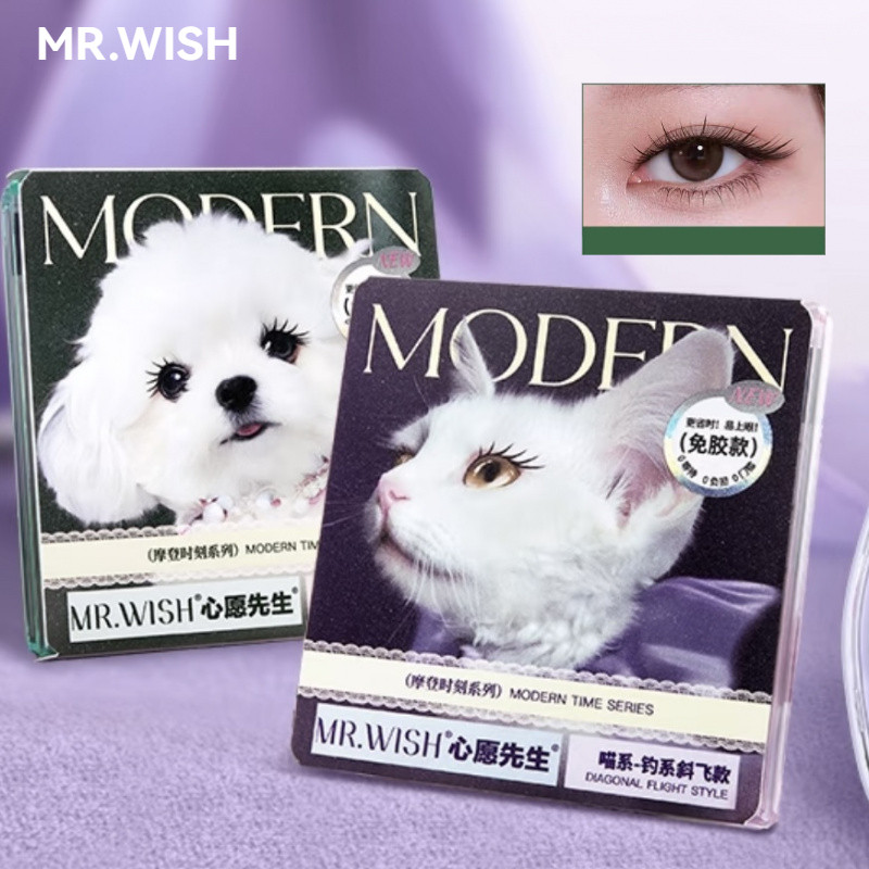 MR.WISH Lông Mi Giả Không Keo Mô Phỏng Tự Nhiên Không Cần Keo Lông Mi Phân Đoạn