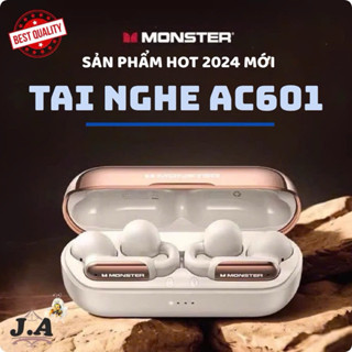  Tai Nghe Thể Thao Không Dây MONSTER AC601 Bluetooth 5.4 HiFi Chống Nước Âm Thanh Siêu Hay Dạng Kẹp Tai S MALL 