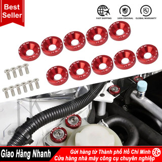 FENDER Bộ 10-Pack M6 JDM Style Vòng đệm nhôm và vít chắn bùn cho Honda Civic Integra