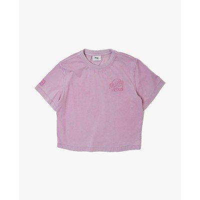 MLB - Áo croptop nữ cổ tròn tay ngắn Logo_3FTSB2053-43PPM