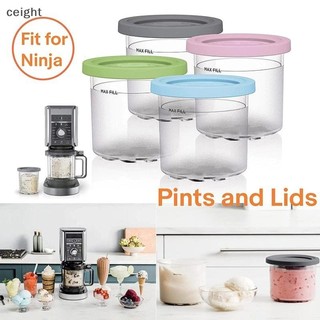 [Ceight] Cốc đựng kem cho Ninja Creamie Cốc làm kem Có thể tái sử dụng Hộp đựng kem Pints có niêm phong VN