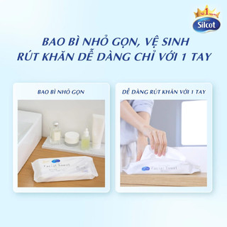 Khăn Khô Lau Mặt Silcot - Túi 40 miếng