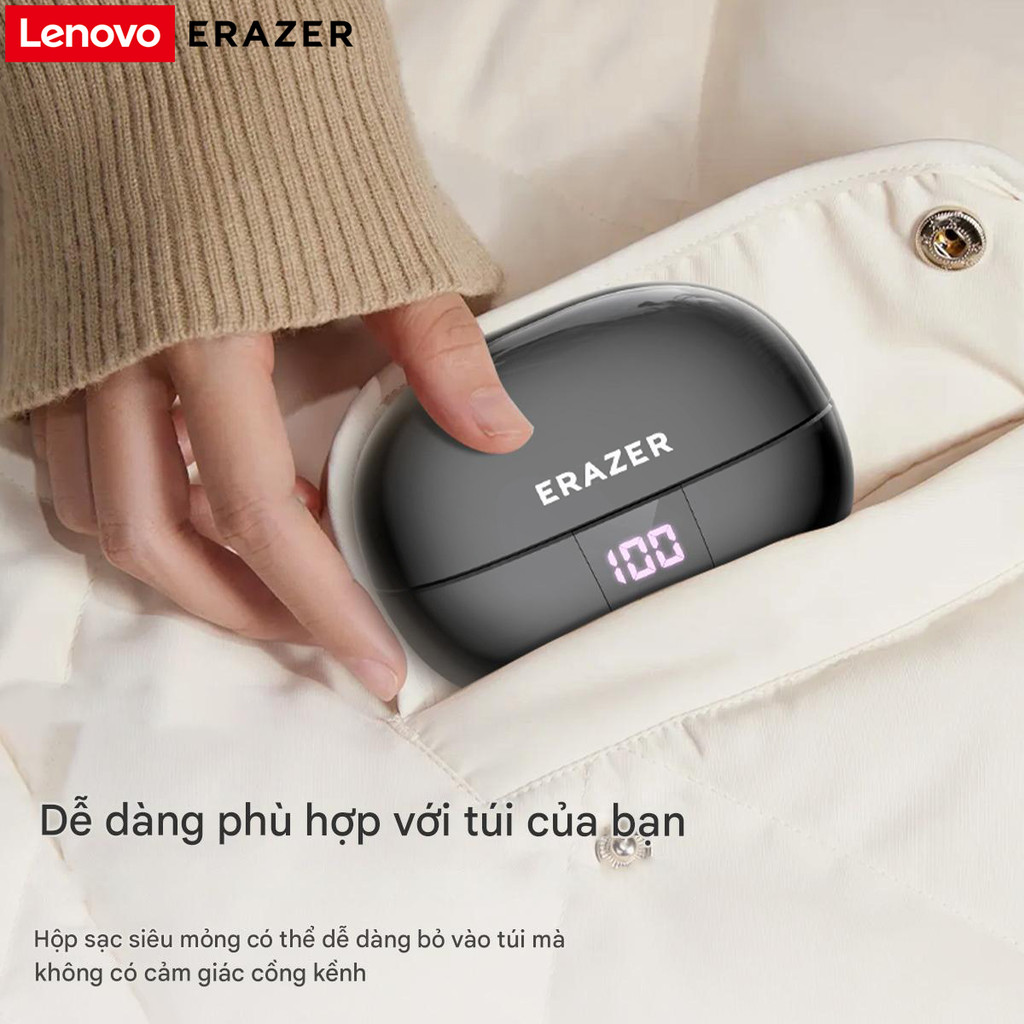 Lenovo ERAZER XT66 PRO Tai nghe Bluetooth Dịch Tai nghe 135 Languages AI Translator Tai nghe không dây Lenovo Dịch Màn hình tuổi thọ cao 13 giờ tai nghe bluetooth chụp tai Bluetooth 5.4 SLEEP ASMR DIY APP có đèn LED Touc tai nghe bluetooth lenovo | BigBuy360 - bigbuy360.vn