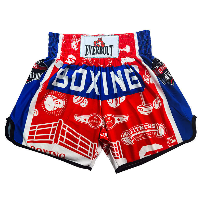 【Ready Stock】 New Boxing Shorts MMA Muay Thai Sanda Training Sports UFC Fighting Quick-Dry Pants Fig